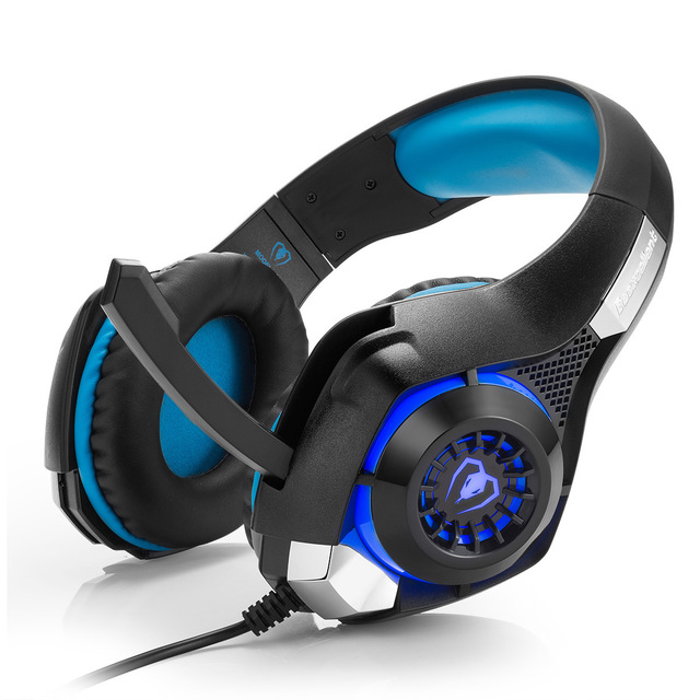 Gaming Headphones with Microphone Wired Over Ear Headset with LED Lights and Volume Control - Image 6