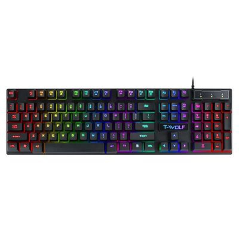 Gaming Keyboard and Mouse Combo Full Size Wired Rgb Backlighting and Floating Keys - Image 2
