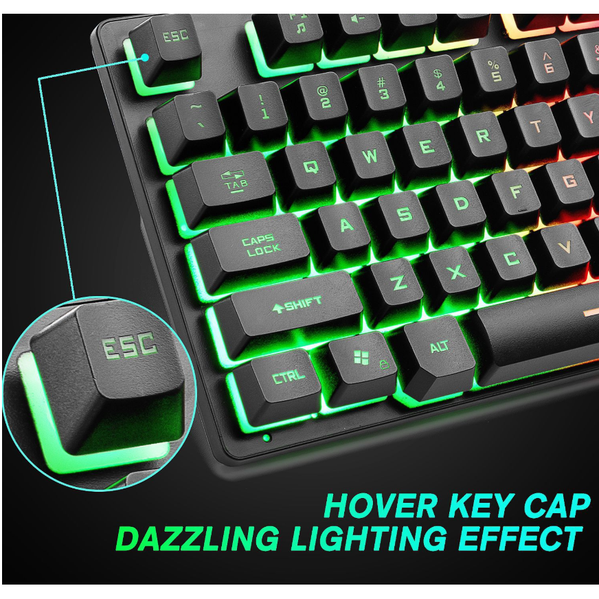 Gaming Keyboard Low Profile Mechanical with Rgb Backlighting and 87-Key Tenkeyless Layout - Image 1