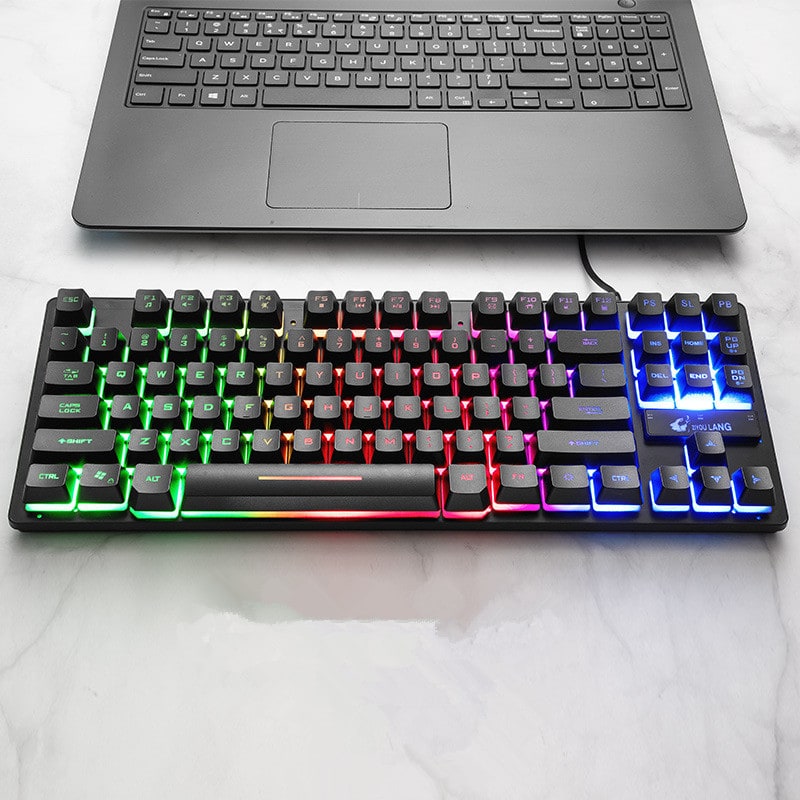 Gaming Keyboard Low Profile Mechanical with Rgb Backlighting and 87-Key Tenkeyless Layout - Image 3