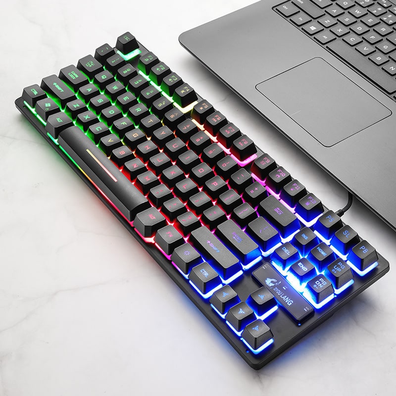 Gaming Keyboard Low Profile Mechanical with Rgb Backlighting and 87-Key Tenkeyless Layout - Image 5