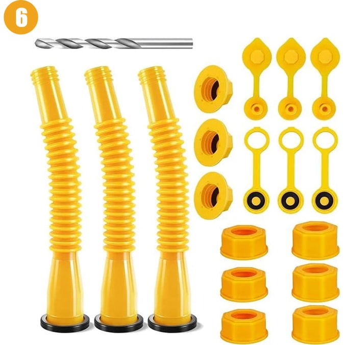 Gas Can Spout Replacement Kit with Flexible Nozzle and Threaded Collar Gaskets - Image 12