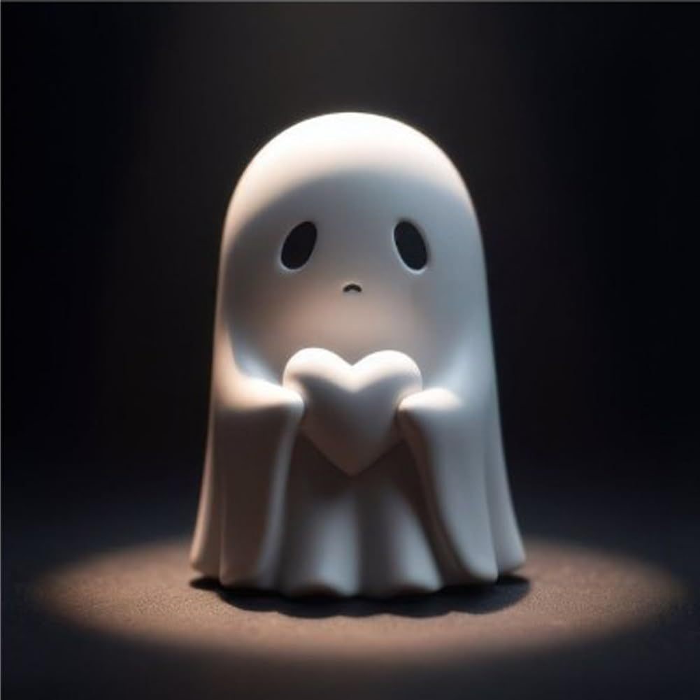 Ghost Figurine Decor with Resin Statues for Halloween Home Decorations and Shelf Display - Image 12