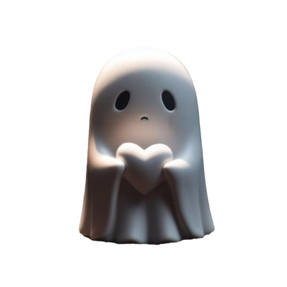 Ghost Figurine Decor with Resin Statues for Halloween Home Decorations and Shelf Display - Image 5