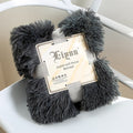 Girls' Faux Fur Throw Blanket with Soft Shaggy Long Pile Texture and Cozy Fluffy Design - Image 3