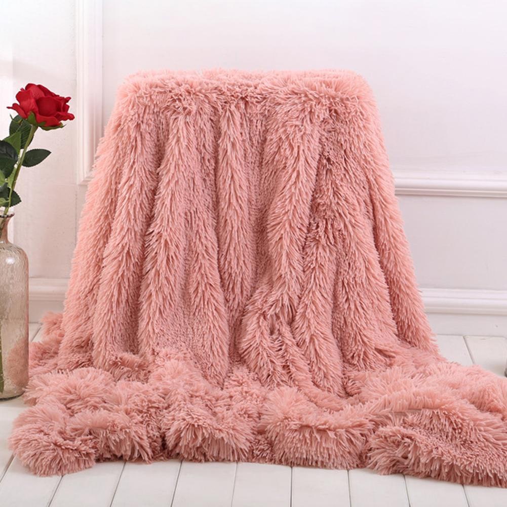 Girls' Faux Fur Throw Blanket with Soft Shaggy Long Pile Texture and Cozy Fluffy Design - Image 5