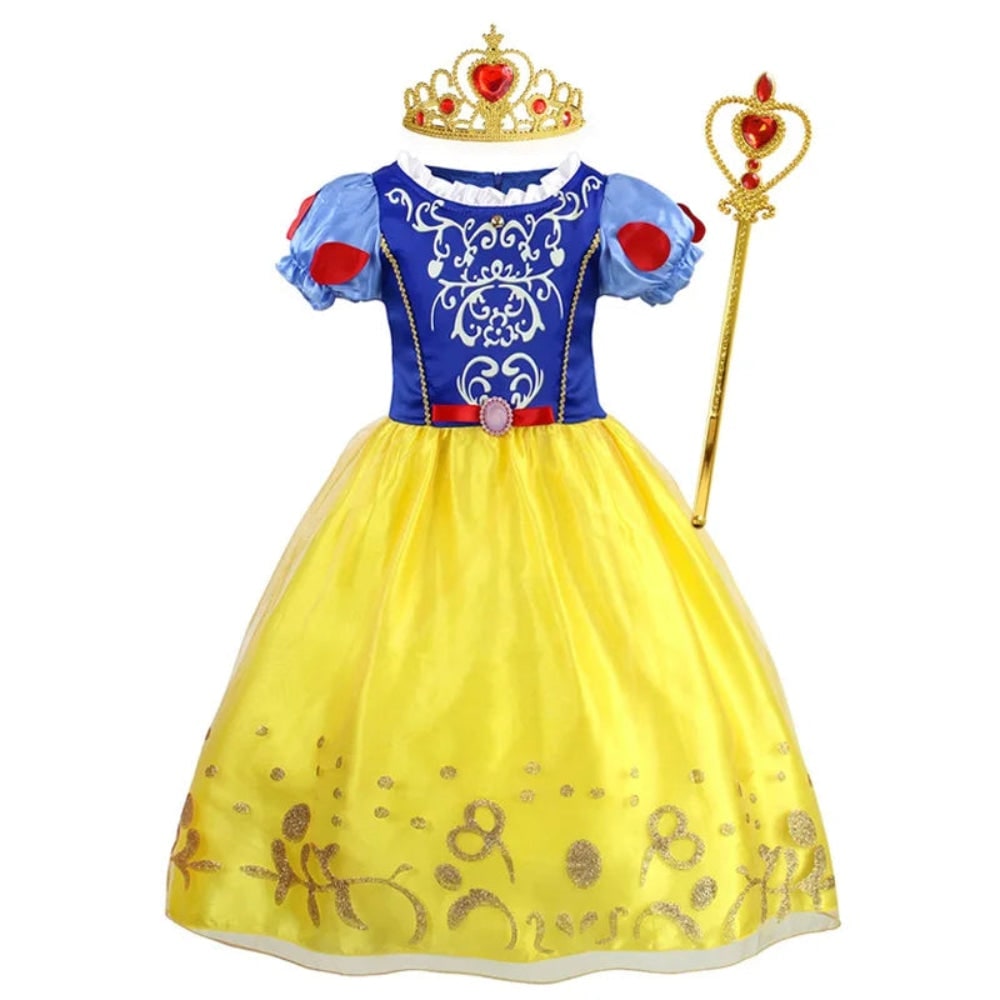 Girls' Halloween Princess Costume and Dresses for Tiara and Gloves Cat Woman - Image 17