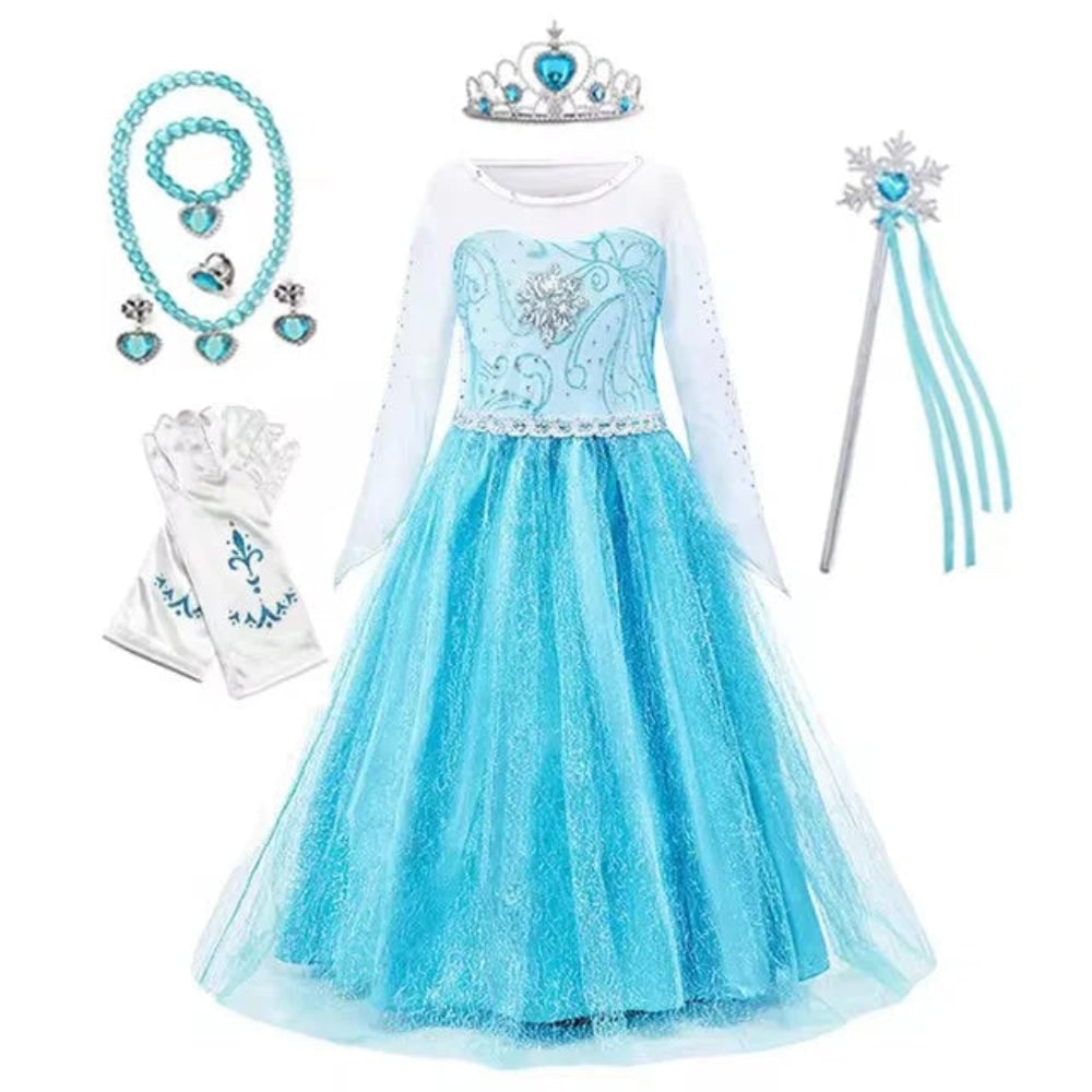 Girls' Halloween Princess Costume and Dresses for Tiara and Gloves Cat Woman - Image 21