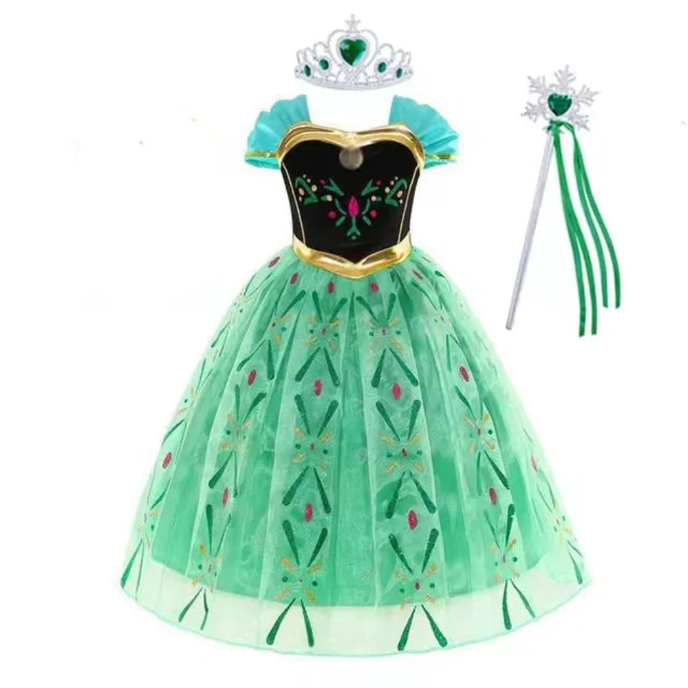 Girls' Halloween Princess Costume and Dresses for Tiara and Gloves Cat Woman - Image 23