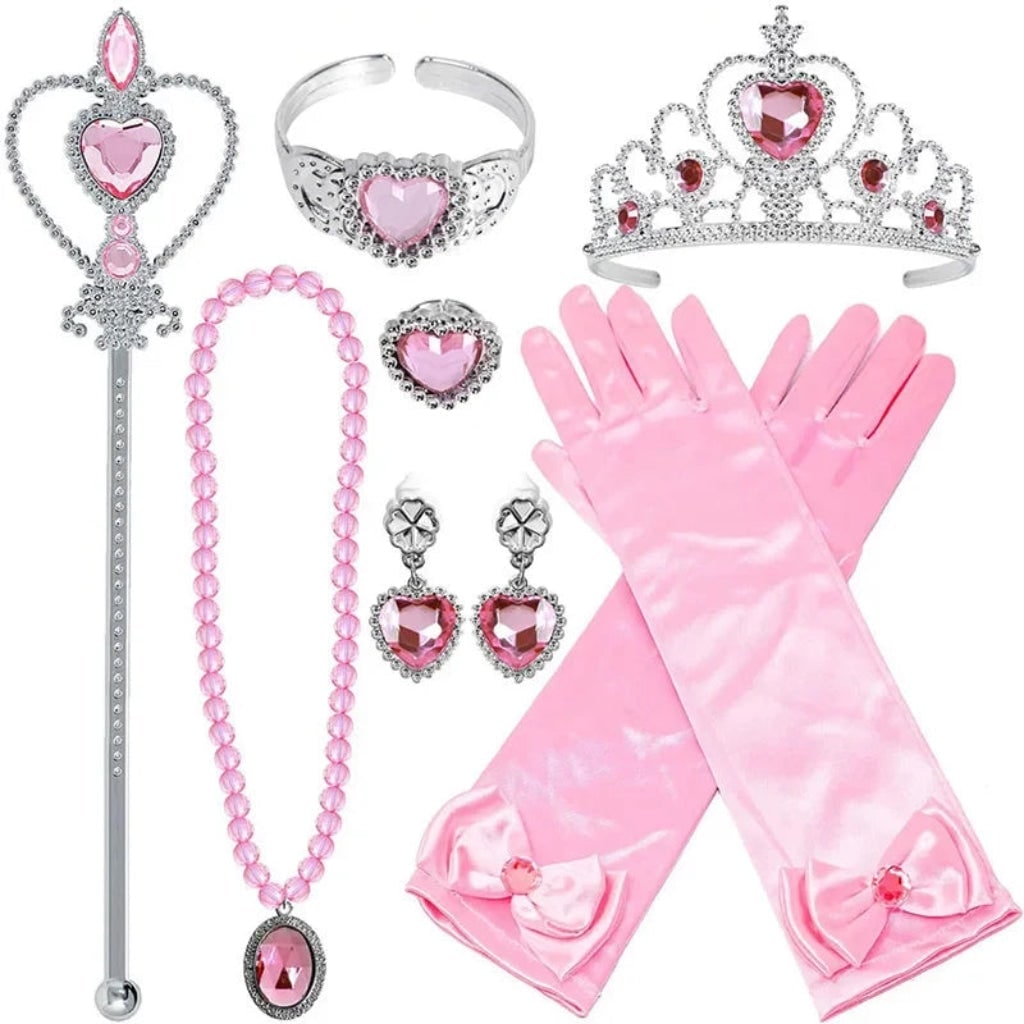 Girls' Halloween Princess Costume and Dresses with Ball Gown Tulle Skirt Tiara Wand - Image 5