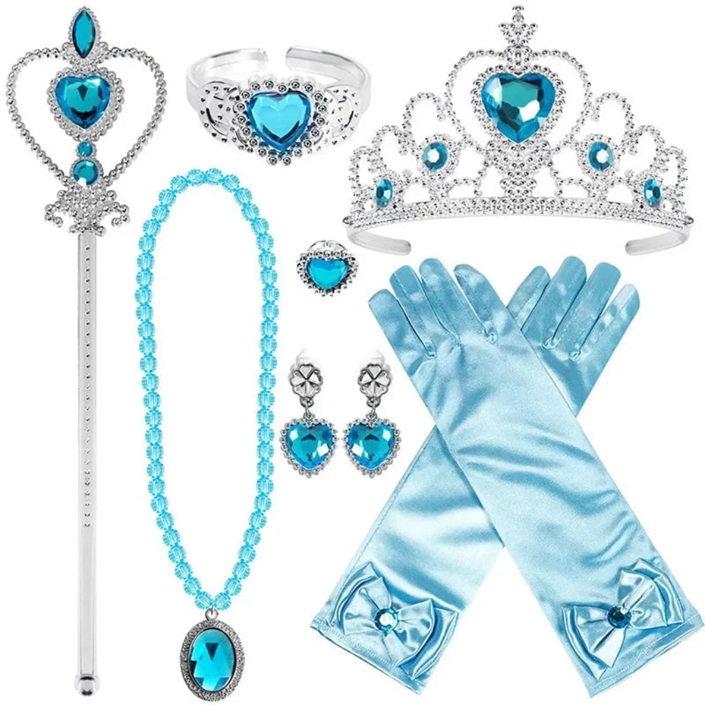 Girls' Halloween Princess Costume and Dresses with Ball Gown Tulle Skirt Tiara Wand - Image 6