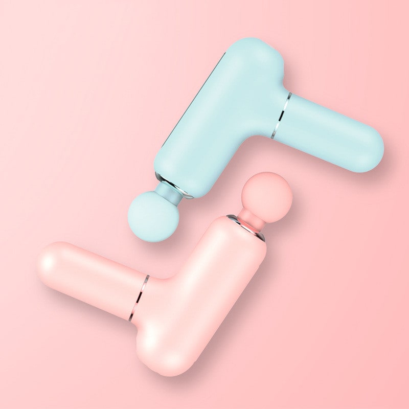 Girls' Mini Handheld Deep Tissue Massage Gun with Percussive Vibration and Four Interchangeable Heads - Image 6