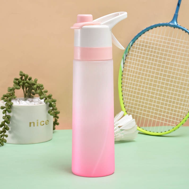 Girls' Misting Water Bottle Reusable Drink with Spray Nozzle Flip Top Cap Insulated - Image 1