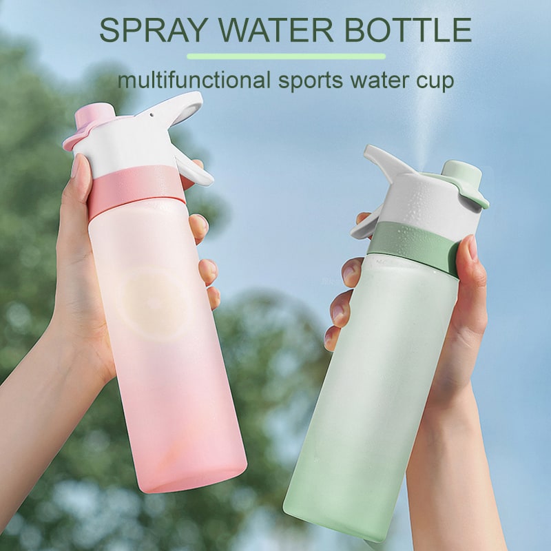 Girls' Misting Water Bottle Reusable Drink with Spray Nozzle Flip Top Cap Insulated - Image 12