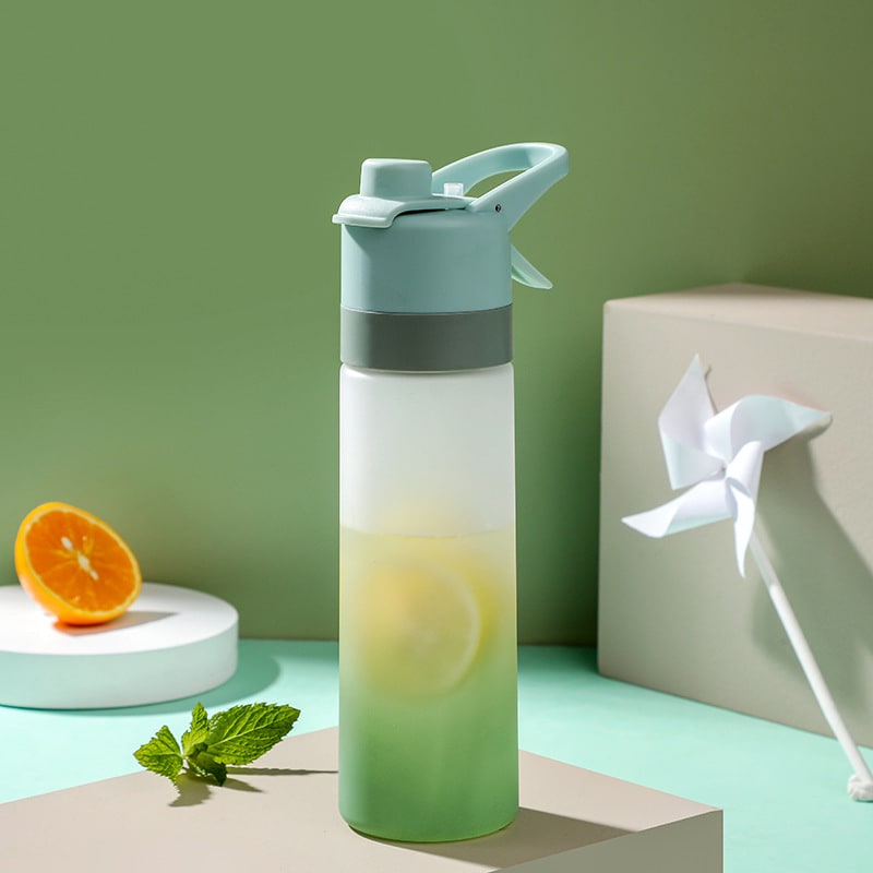 Girls' Misting Water Bottle Reusable Drink with Spray Nozzle Flip Top Cap Insulated - Image 18