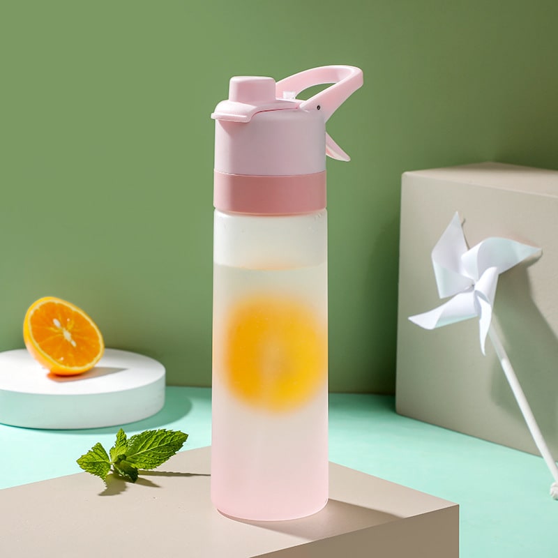 Girls' Misting Water Bottle Reusable Drink with Spray Nozzle Flip Top Cap Insulated - Image 20