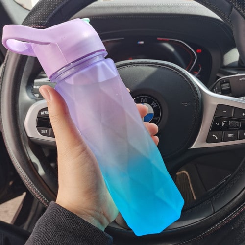 Girls' Misting Water Bottle Reusable Drink with Spray Nozzle Flip Top Cap Insulated - Image 26
