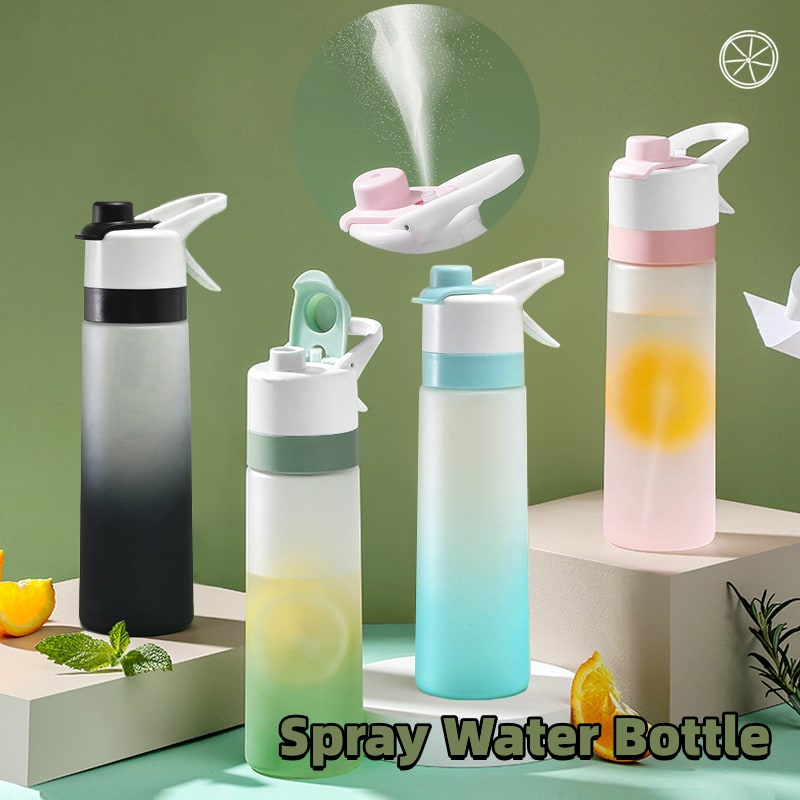 Girls' Misting Water Bottle Reusable Drink with Spray Nozzle Flip Top Cap Insulated - Image 30