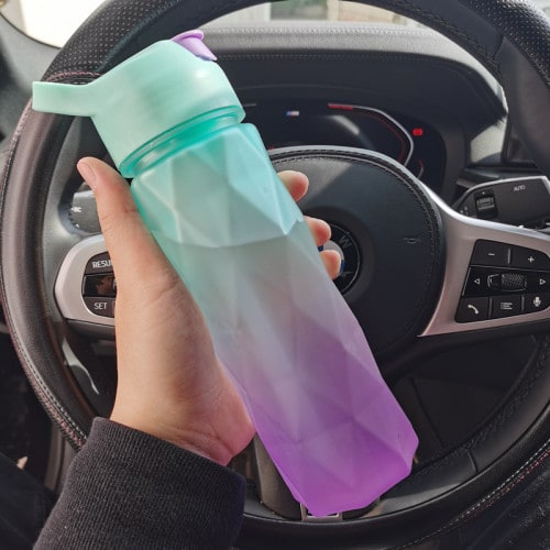 Girls' Misting Water Bottle Reusable Drink with Spray Nozzle Flip Top Cap Insulated - Image 35