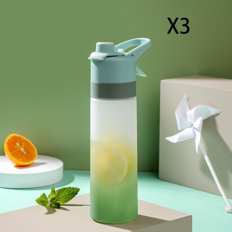Girls' Misting Water Bottle Reusable Drink with Spray Nozzle Flip Top Cap Insulated - Image 4