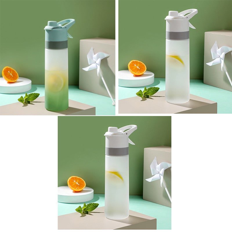 Girls' Misting Water Bottle Reusable Drink with Spray Nozzle Flip Top Cap Insulated - Image 6