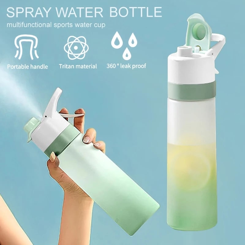 Girls' Misting Water Bottle Reusable Drink with Spray Nozzle Flip Top Cap Insulated - Image 7