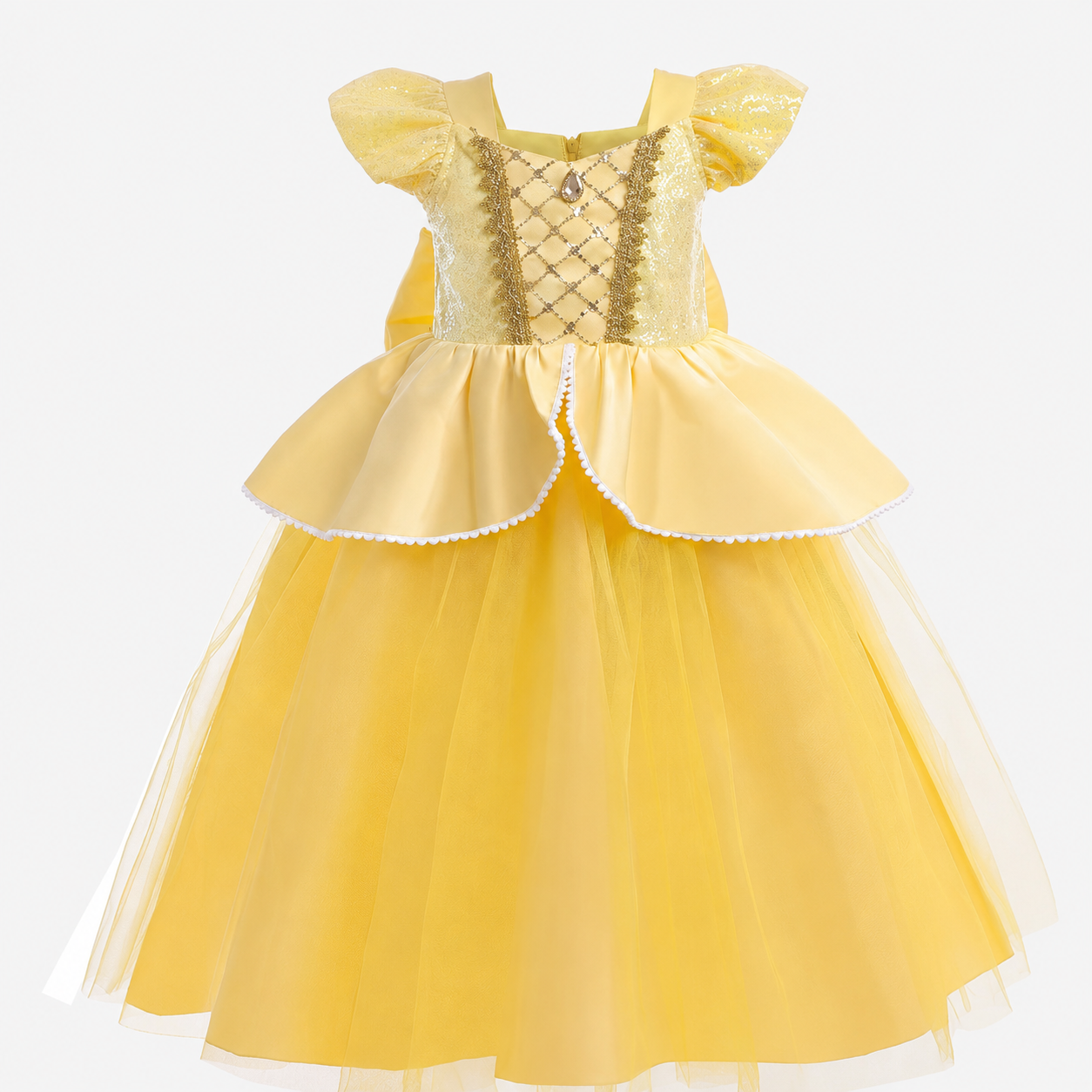 Girls' Princess Costume Dress with Tiara and Accessories Set - Image 18