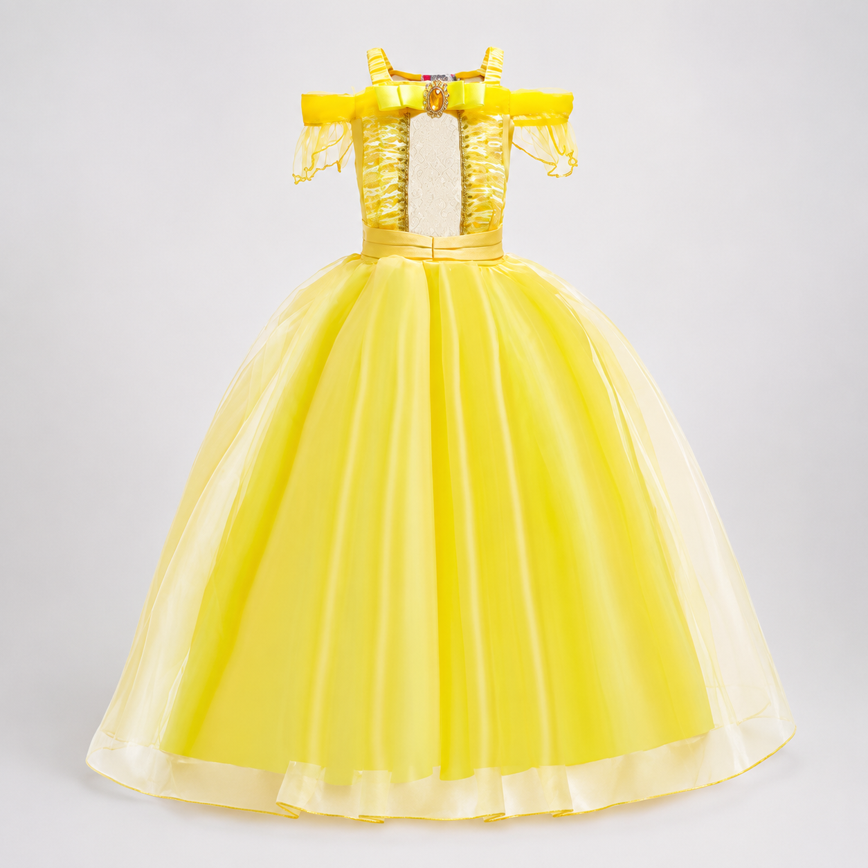 Girls' Princess Costume Dress with Tiara and Accessories Set - Image 19