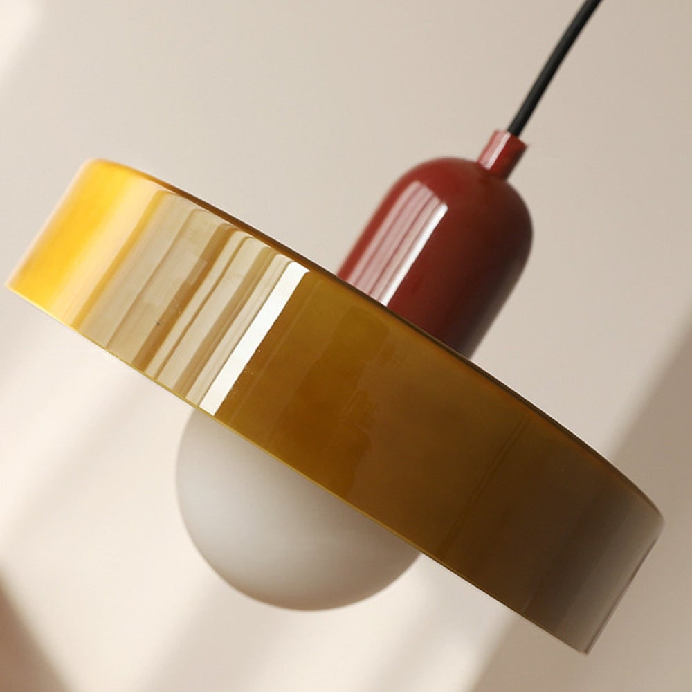 Glass Pendant Lights with Modern Cylindrical Neck for Dining Room and Kitchen Island Lighting - Image 12