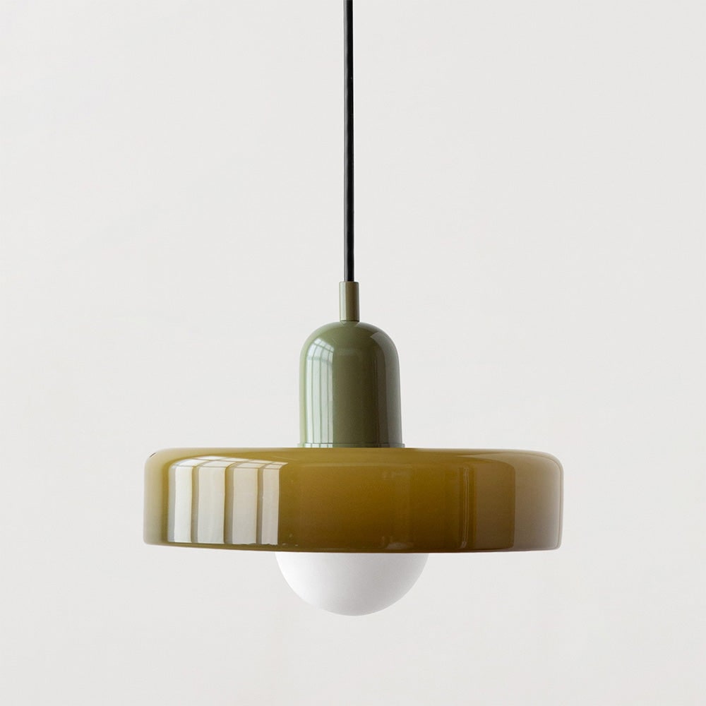Glass Pendant Lights with Modern Cylindrical Neck for Dining Room and Kitchen Island Lighting - Image 14