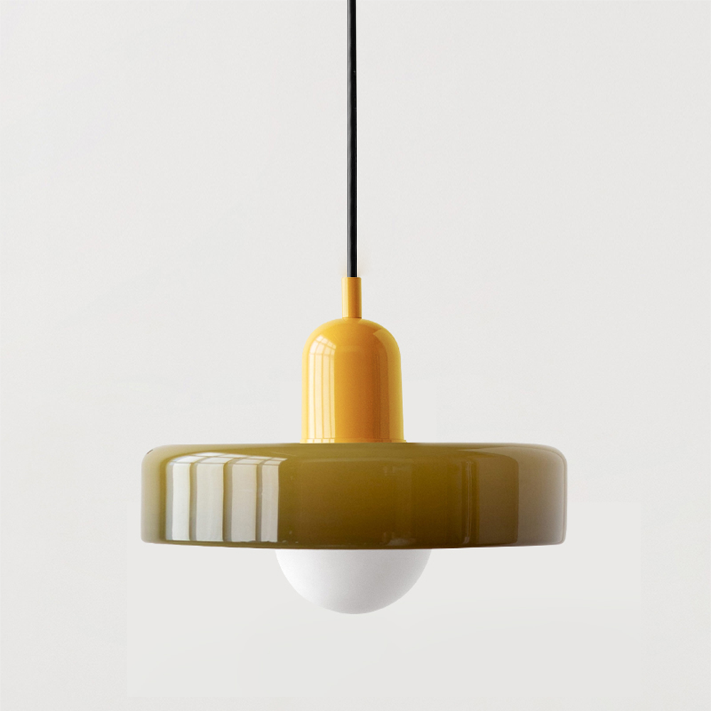 Glass Pendant Lights with Modern Cylindrical Neck for Dining Room and Kitchen Island Lighting - Image 19