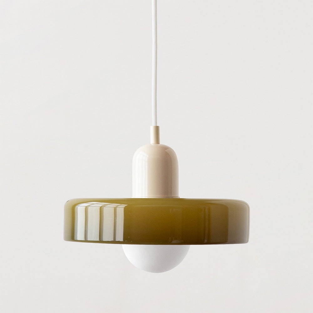 Glass Pendant Lights with Modern Cylindrical Neck for Dining Room and Kitchen Island Lighting - Image 20