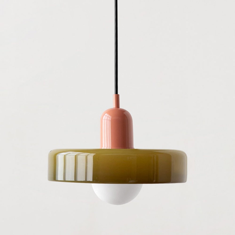 Glass Pendant Lights with Modern Cylindrical Neck for Dining Room and Kitchen Island Lighting - Image 22