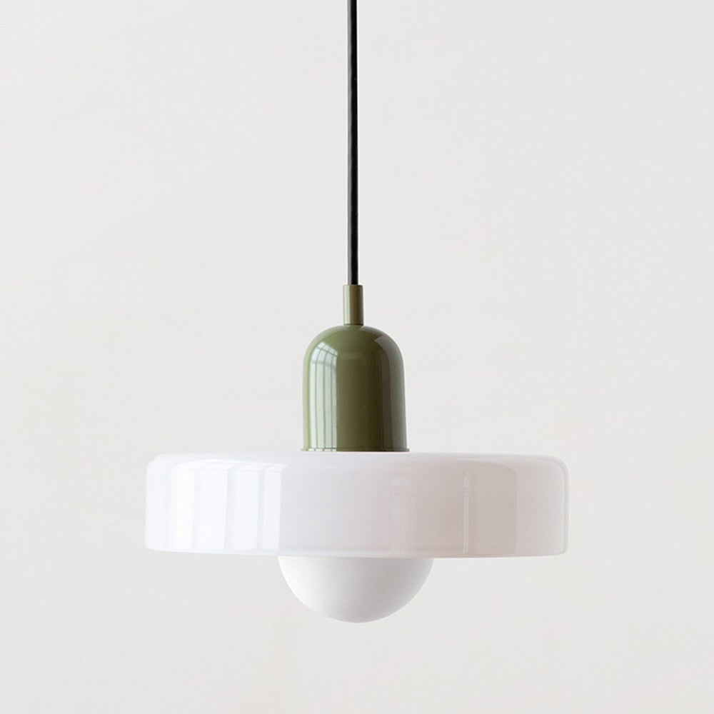 Glass Pendant Lights with Modern Cylindrical Neck for Dining Room and Kitchen Island Lighting - Image 26
