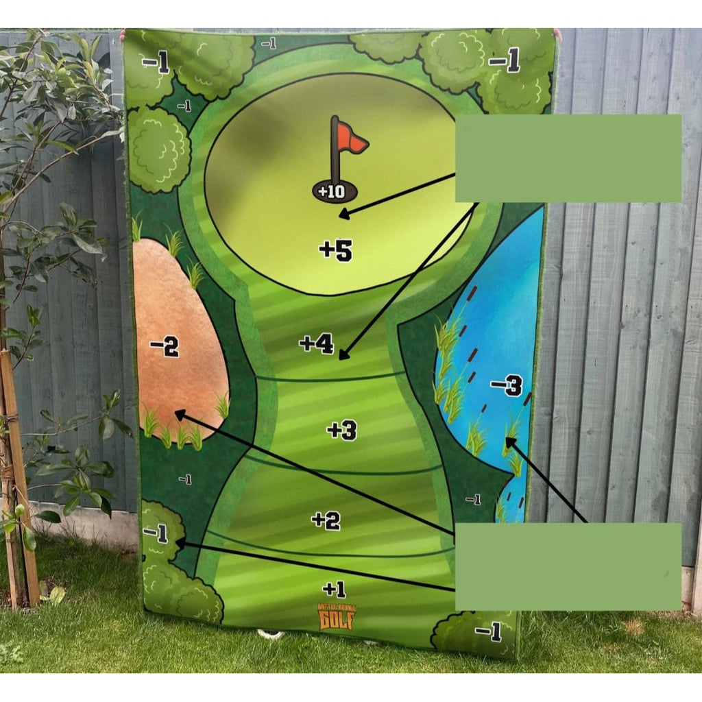 Golf Chipping Game with Portable Sticky Target Mat and 16 Balls for Indoor Outdoor Practice - Image 3