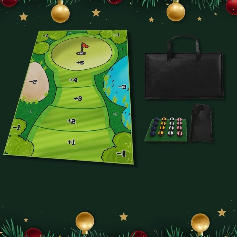 Golf Chipping Game with Portable Sticky Target Mat and 16 Balls for Indoor Outdoor Practice - Image 5