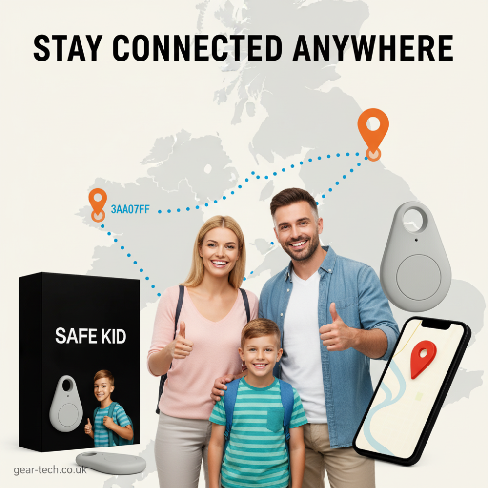 GPS Tracker for with Android Bluetooth Connectivity and Rechargeable Smart Tag - Image 1