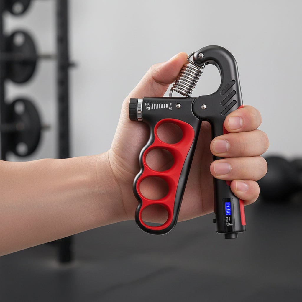 Grip Strengthener with Hand Strength Training and Adjustable Resistance Counter Forearm Trainer - Image 1