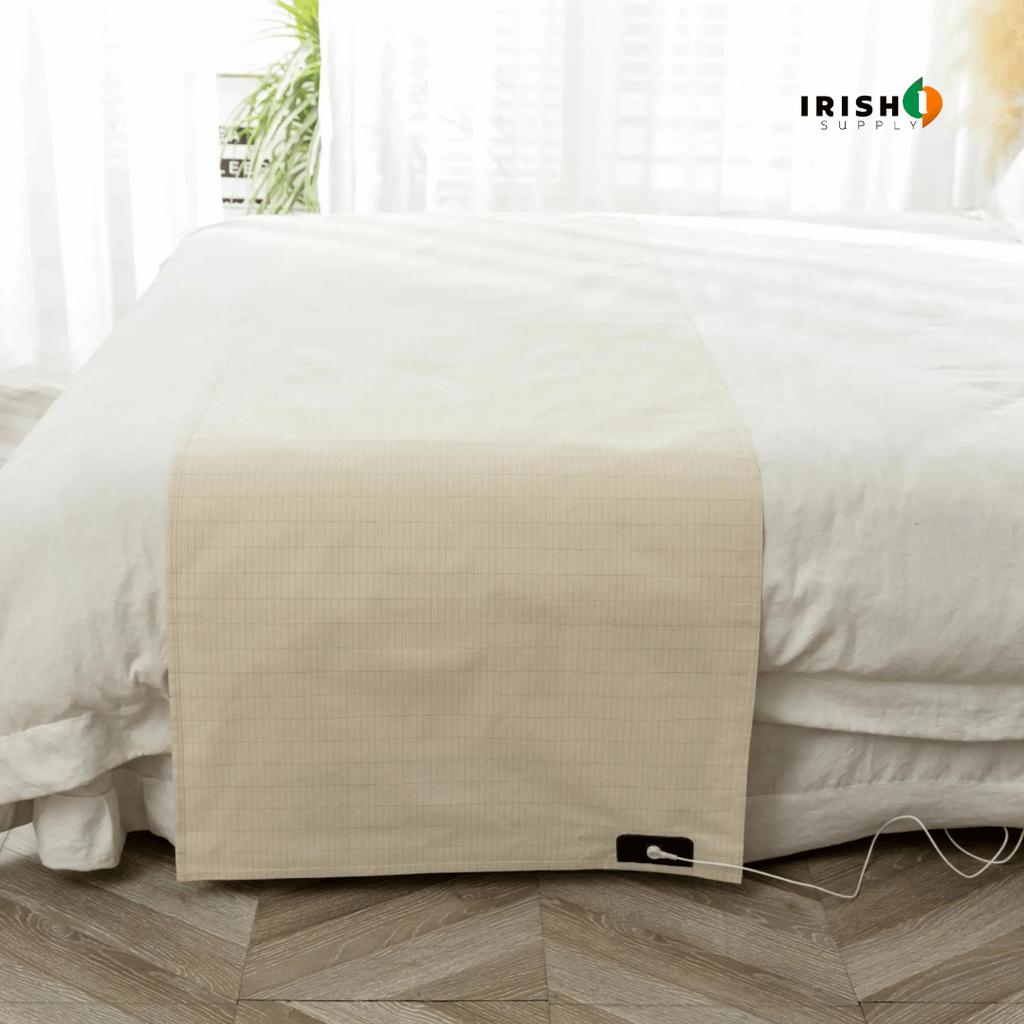 Grounding Earthing Bed Sheet with Conductive Woven Threads and Detachable Cord Full Size - Image 5