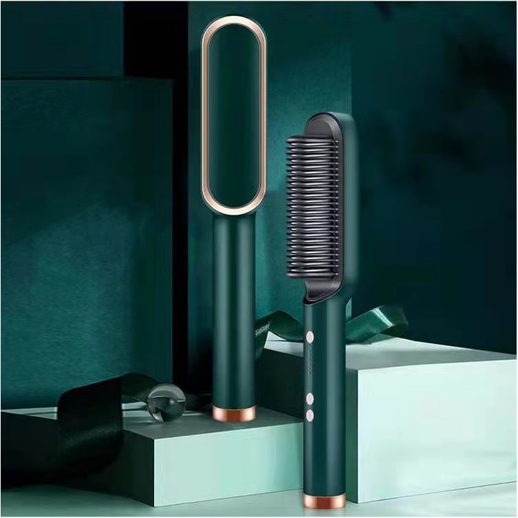 Hair Straightener Brush Ionic Technology Heated Ceramic Head and Temperature Control - Image 12