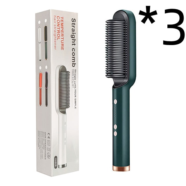 Hair Straightener Brush Ionic Technology Heated Ceramic Head and Temperature Control - Image 14
