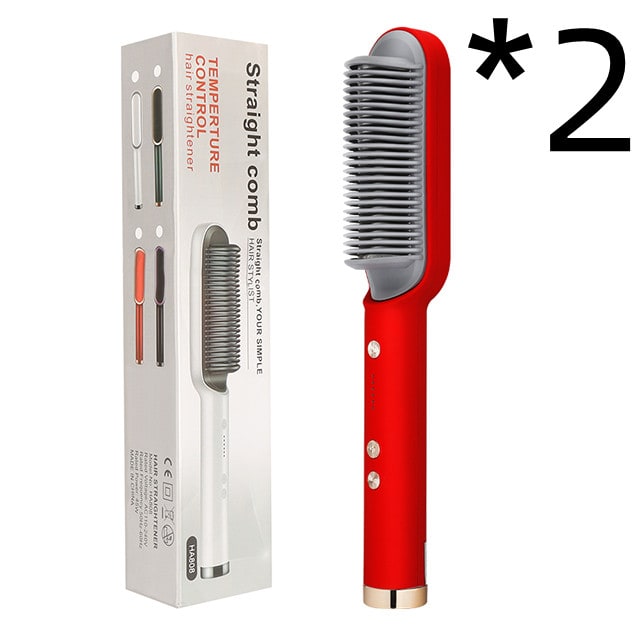 Hair Straightener Brush Ionic Technology Heated Ceramic Head and Temperature Control - Image 15