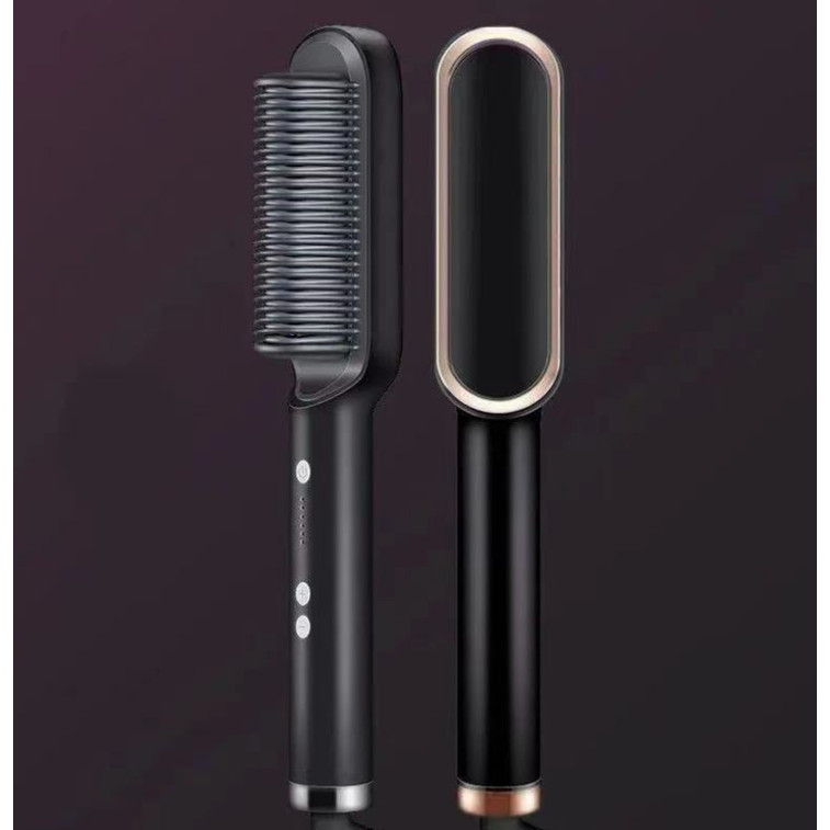 Hair Straightener Brush Ionic Technology Heated Ceramic Head and Temperature Control - Image 17