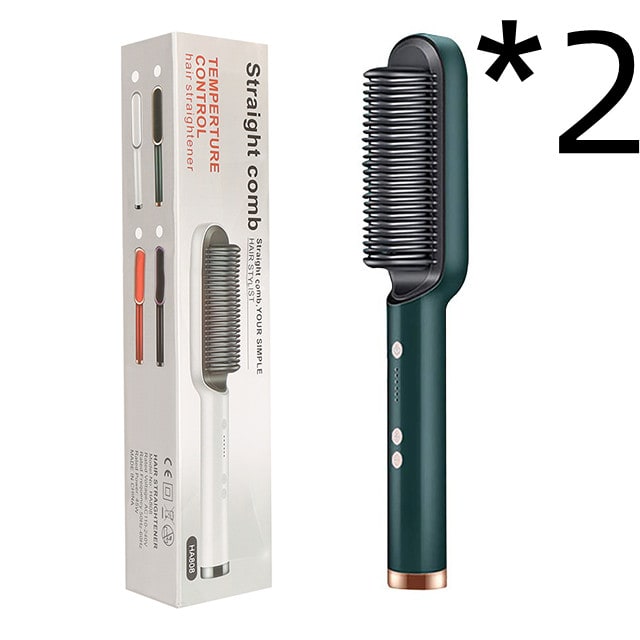 Hair Straightener Brush Ionic Technology Heated Ceramic Head and Temperature Control - Image 2