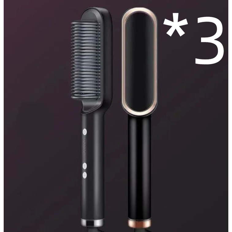 Hair Straightener Brush Ionic Technology Heated Ceramic Head and Temperature Control - Image 23