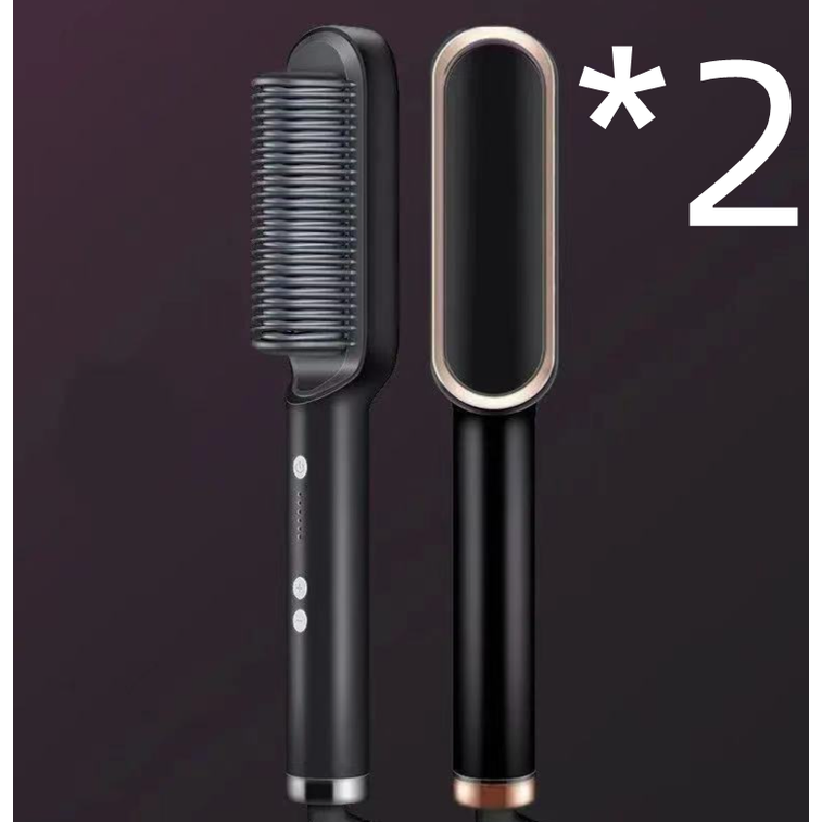 Hair Straightener Brush Ionic Technology Heated Ceramic Head and Temperature Control - Image 26