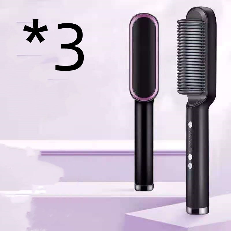 Hair Straightener Brush Ionic Technology Heated Ceramic Head and Temperature Control - Image 30