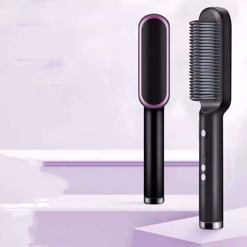 Hair Straightener Brush Ionic Technology Heated Ceramic Head and Temperature Control - Image 35