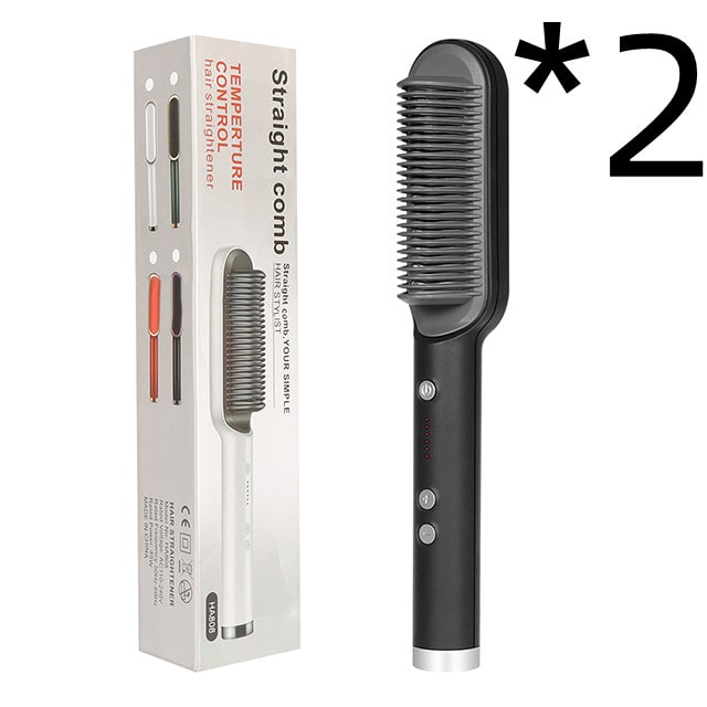 Hair Straightener Brush Ionic Technology Heated Ceramic Head and Temperature Control - Image 36