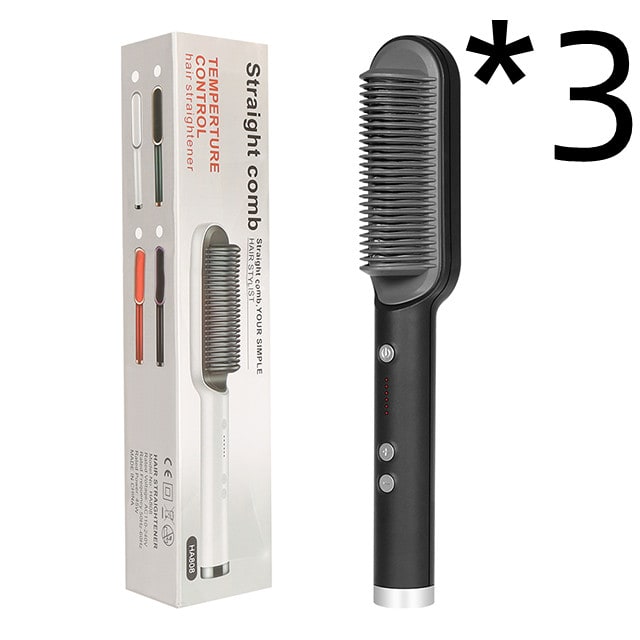 Hair Straightener Brush Ionic Technology Heated Ceramic Head and Temperature Control - Image 37